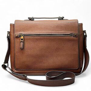 ALDO Brown Messenger Briefcase Shoulder Bag Office Computer Academia Laptop